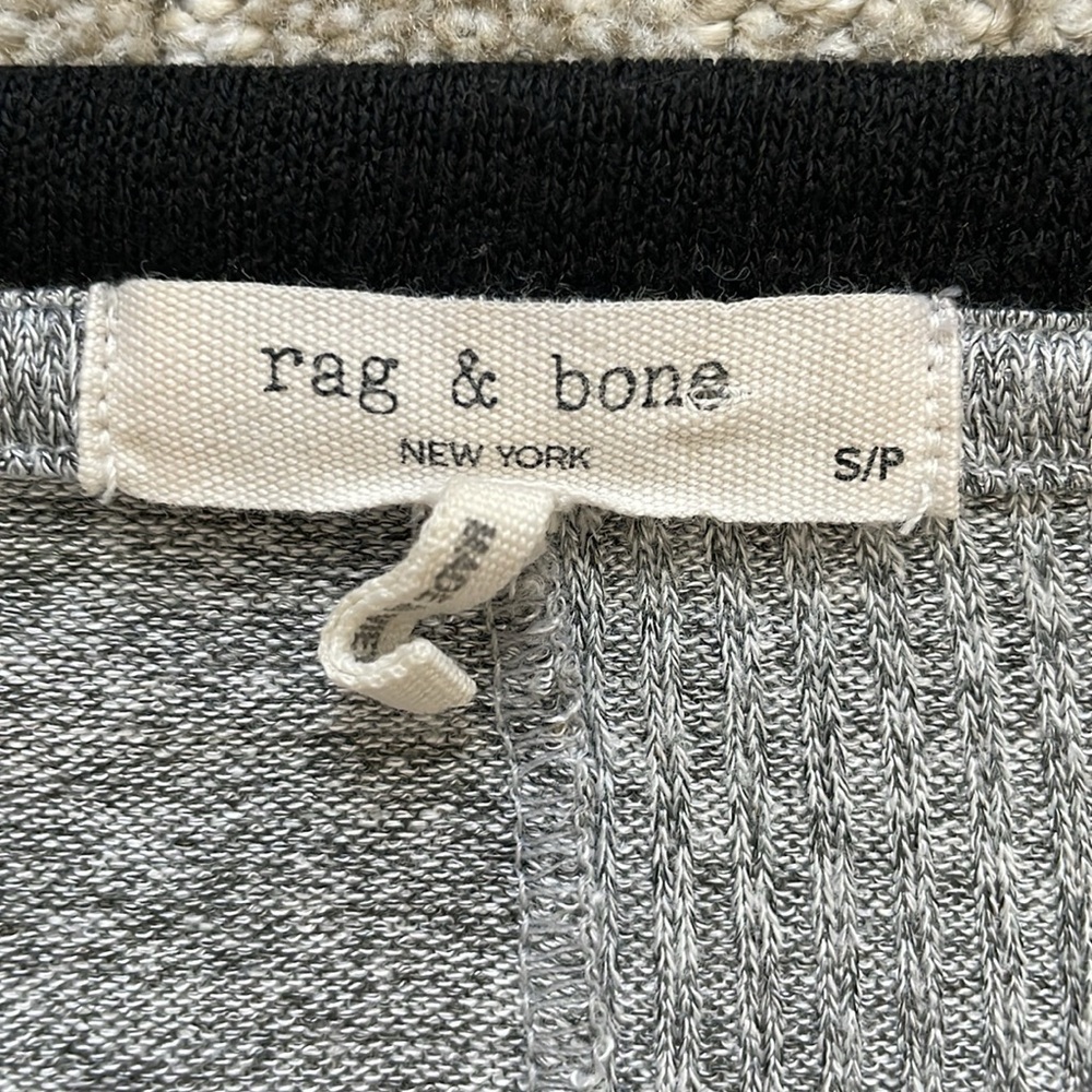 rag & bone gray marled long sleeve knit top Sz S - Picture 4 of 6
